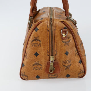 MCM Visetos Handbag Canvas and Leather