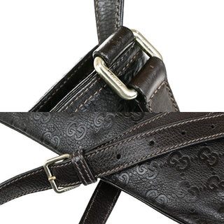 Gucci Convertible Zip Messenger Guccissima Leather