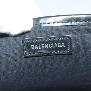 Balenciaga Navy Cabas Canvas with Leather
