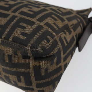 Fendi Vintage Pocket Shoulder Bag Zucca Canvas