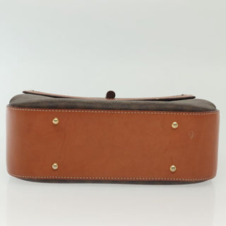 Celine Vintage Convertible Top Handle Bag Macadam Coated Canvas