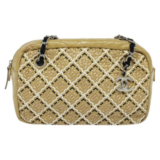 Chanel Camera Case Bag Woven Stitch Patent