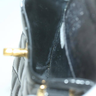 Chanel Vintage CC Flap Phone Holder Crossbody Bag Quilted Patent