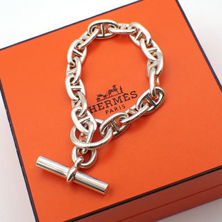 Hermes Chaine d'Ancre Bracelet Sterling Silver