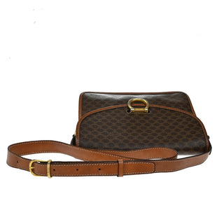 Celine Macadam Shoulder Bag Leather