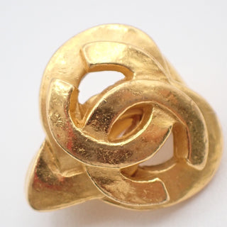 Chanel CC logo heart Gold-plated
