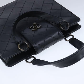 Chanel Vintage CC Turnlock Satchel Leather