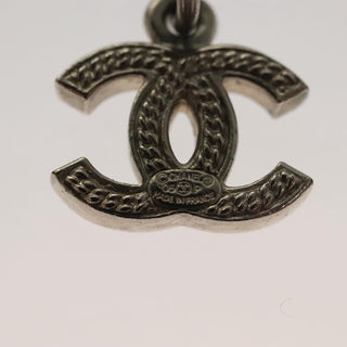 Chanel CC Logo Hoop Earrings Metal