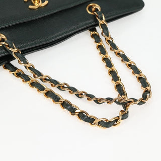 Chanel Vintage CC Lock Pocket Chain Tote Caviar