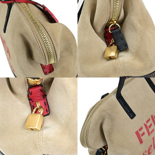 Fendi 2Bag Suede and leather