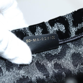 Christian Dior Book Tote Mizza Embroidered Canvas and Velvet