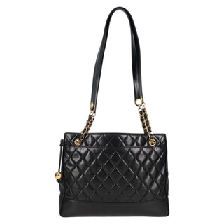 Chanel Vintage Shopping Tote Quilted Lambskin
