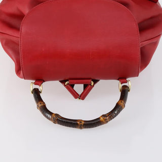 Gucci Vintage Bamboo Backpack Leather