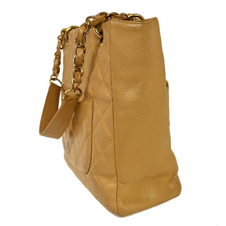 Chanel Petite Shopping Tote Quilted Caviar