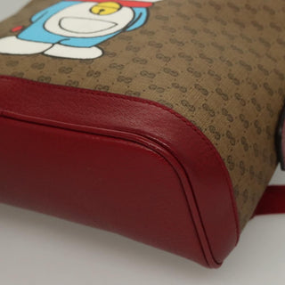 Gucci Doraemon Zip Backpack Printed Mini GG Coated Canvas