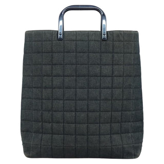 Chanel Chocolate Bar Tote Quilted Canvas