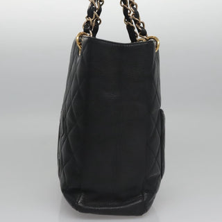 Chanel Petite Shopping Tote Quilted Caviar