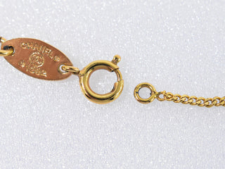 Chanel Chain Around Pearl Necklace Metal with Faux Pearls