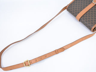 Celine Vintage Macadam Shoulder Bag Canvas