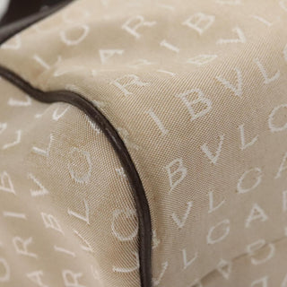 Bvlgari B.Zero1 Logomania Bag Canvas with Leather