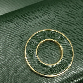 Celine Circle Logo Handbag Leather