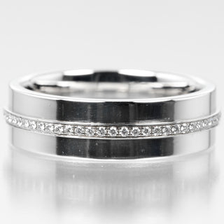 Tiffany & Co. T Two Ring 18K White Gold and Diamonds