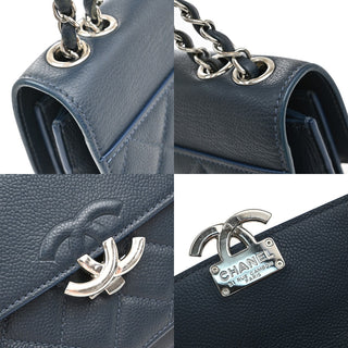 Chanel Filigree Flap Bag Calfskin Leather
