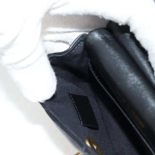 Chanel Lady Handle Flap Card Holder on Chain Quilted Calfskin