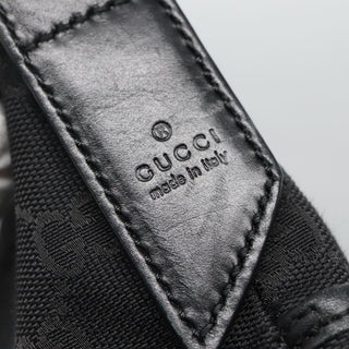 Gucci Zip Messenger Bag GG Canvas with Perforated Leather