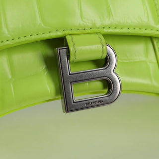 Balenciaga Hourglass Top Handle Bag Leather