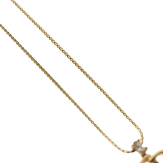 Christian Dior CD Pendant Necklace Gold-plated