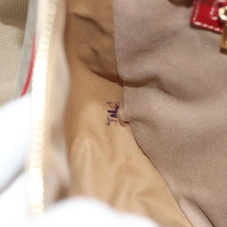 Celine Vintage Macadam Shoulder Bag Canvas and Leather