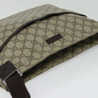 Gucci Zip Top Messenger Bag GG Coated Canvas