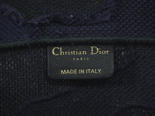 Christian Dior Book Tote Embroidered Canvas