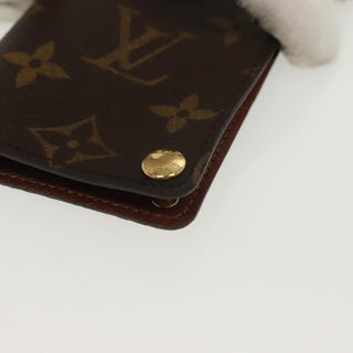 Louis Vuitton Porte Cartes Pression Card Case Monogram Canvas