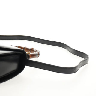 Gucci Vintage Convertible Bamboo Top Handle Bag Leather