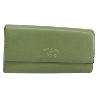 Gucci Logo Embossed Continental Wallet Leather