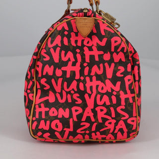 Louis Vuitton Speedy Handbag Limited Edition Monogram Graffiti