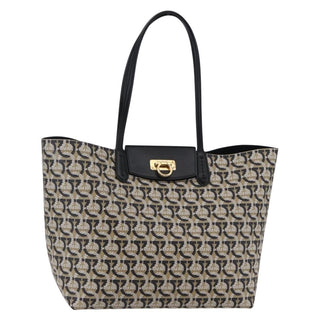 Salvatore Ferragamo Gancini Travel Tote Gancini Jacquard