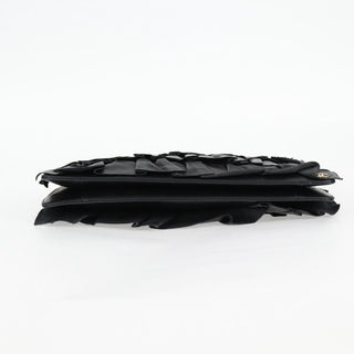 Chanel CC Chain Fringe Wristlet Clutch Quilted Leather
