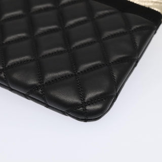 Chanel Pearl O Case Clutch Quilted Lambskin and Calfskin