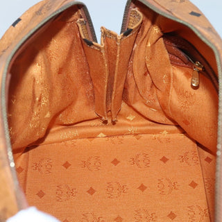 MCM Visetos Handbag Canvas and Leather