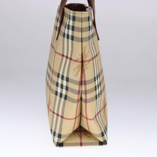 Burberry Top Handle Tote Haymarket Coated Canvas