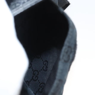 Gucci Vintage Double Belt Bag GG Canvas with Leather