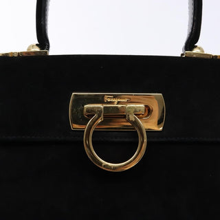 Salvatore Ferragamo Convertible Top Handle Bag Leather