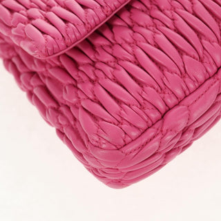 Miu Miu Crystal Clutch Matelasse Leather