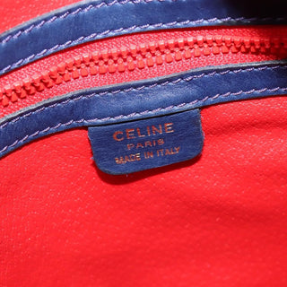 Celine Circle Logo Handbag Leather