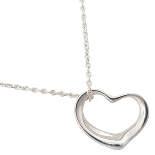 Tiffany & Co. Elsa Peretti Open Heart Pendant Necklace Sterling Silver