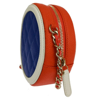 Chanel Filigree Round Coin Purse Quilted Caviar