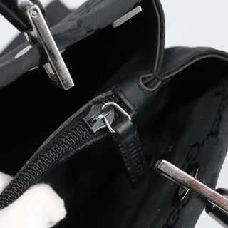 Gucci Vintage Bamboo Handle Tote GG Nylon